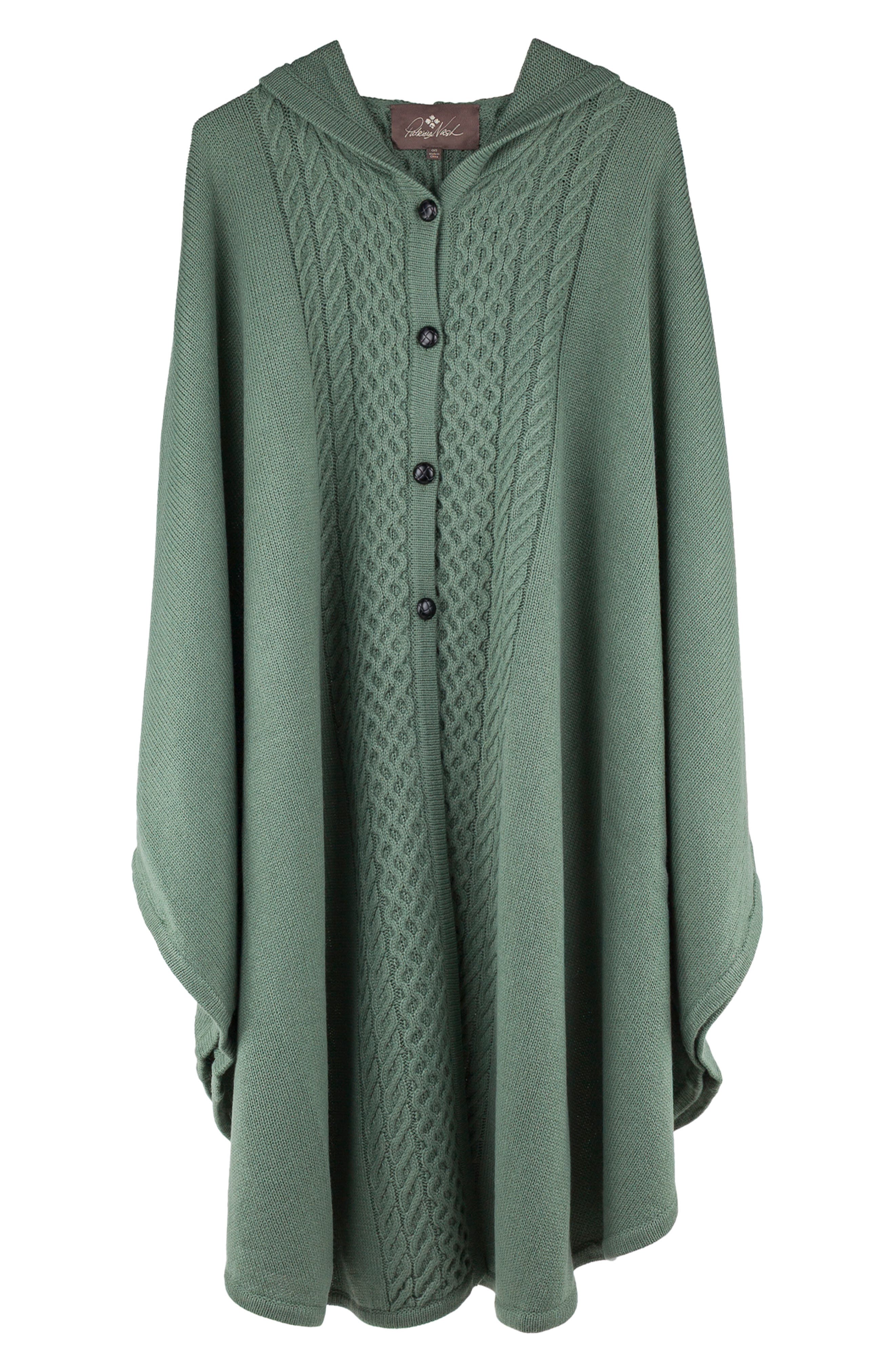 Patricia Nash Hooded Button Front Cape
