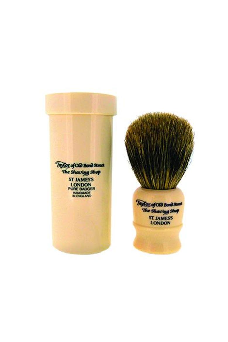 Pure Badger Travel Brush, Main, color, Ivory