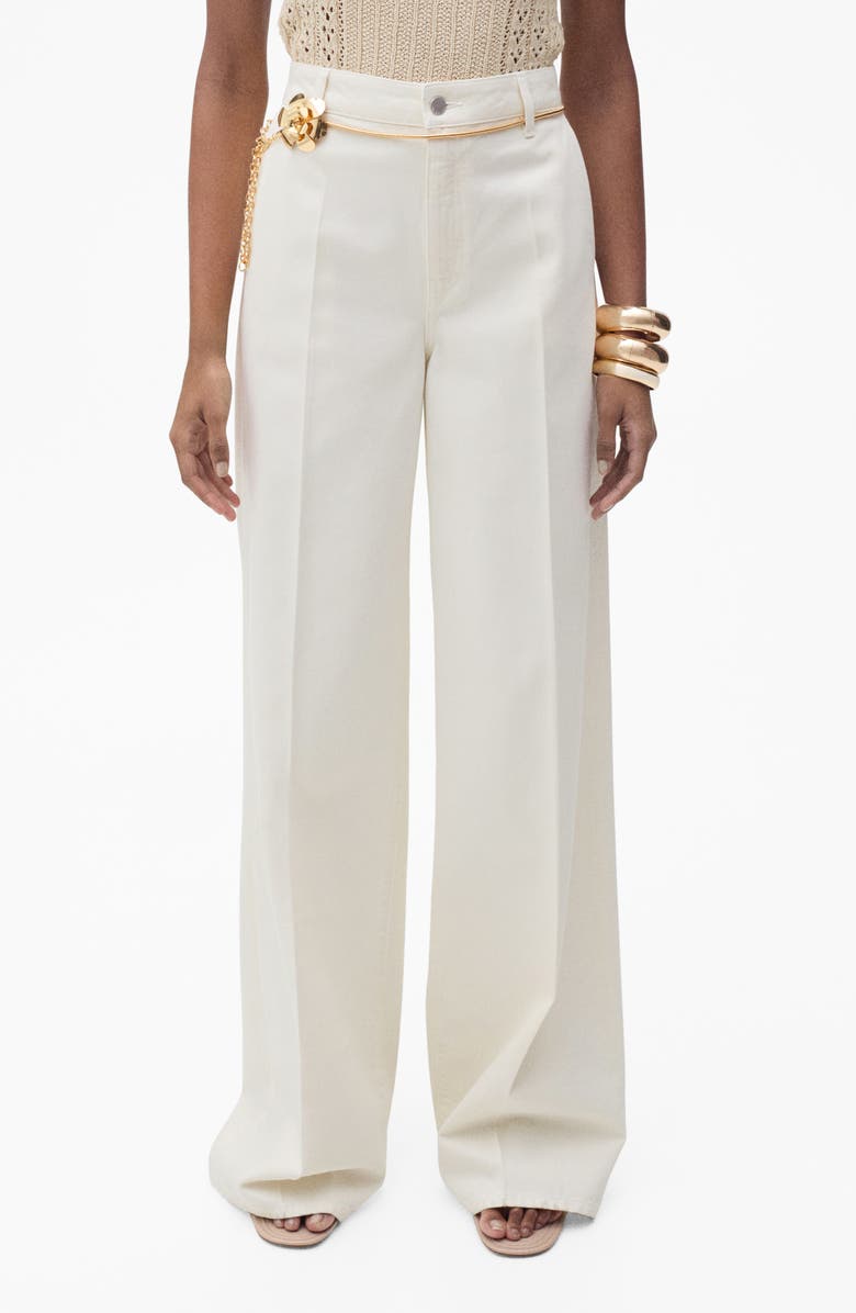 MANGO High Waist Wide Leg Jeans, Main, color,