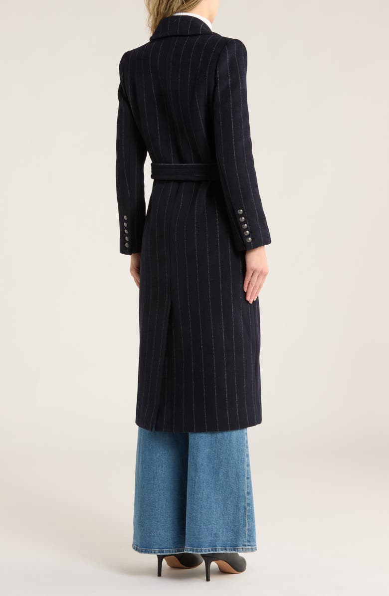 L'AGENCE Olina Belted Long Coat, Alternate, color,