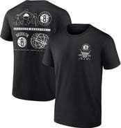 FANATICS Men's Fanatics Branded Black Brooklyn Nets Court Street Collective T-Shirt
