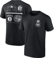 FANATICS Men's Fanatics Branded Black Brooklyn Nets Court Street Collective T-Shirt