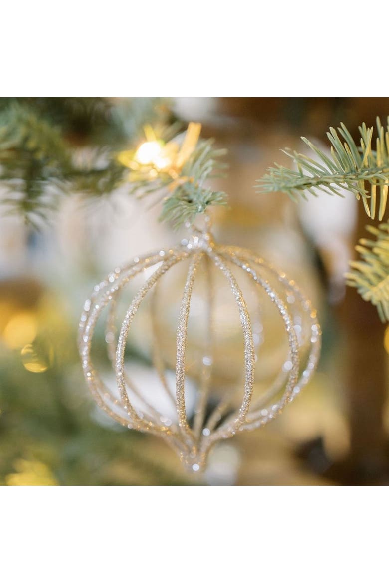 4" Champagne Assorted Ornament, Alternate, color, Champagne