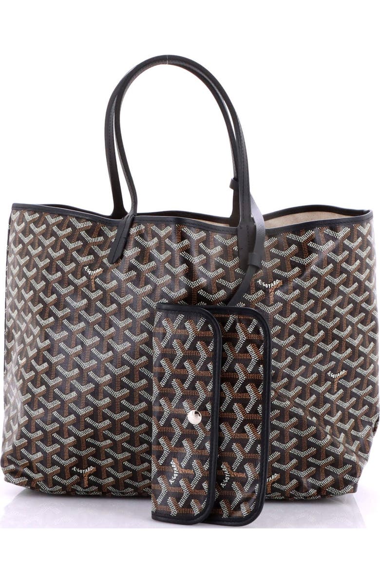 Pre-Owned Goyard Saint Louis Tote Coated Canvas PM, Alternate, color, Black