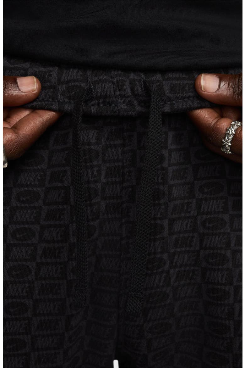 Club Brushed Fleece Joggers, Alternate, color, OFF NOIR/ BLACK