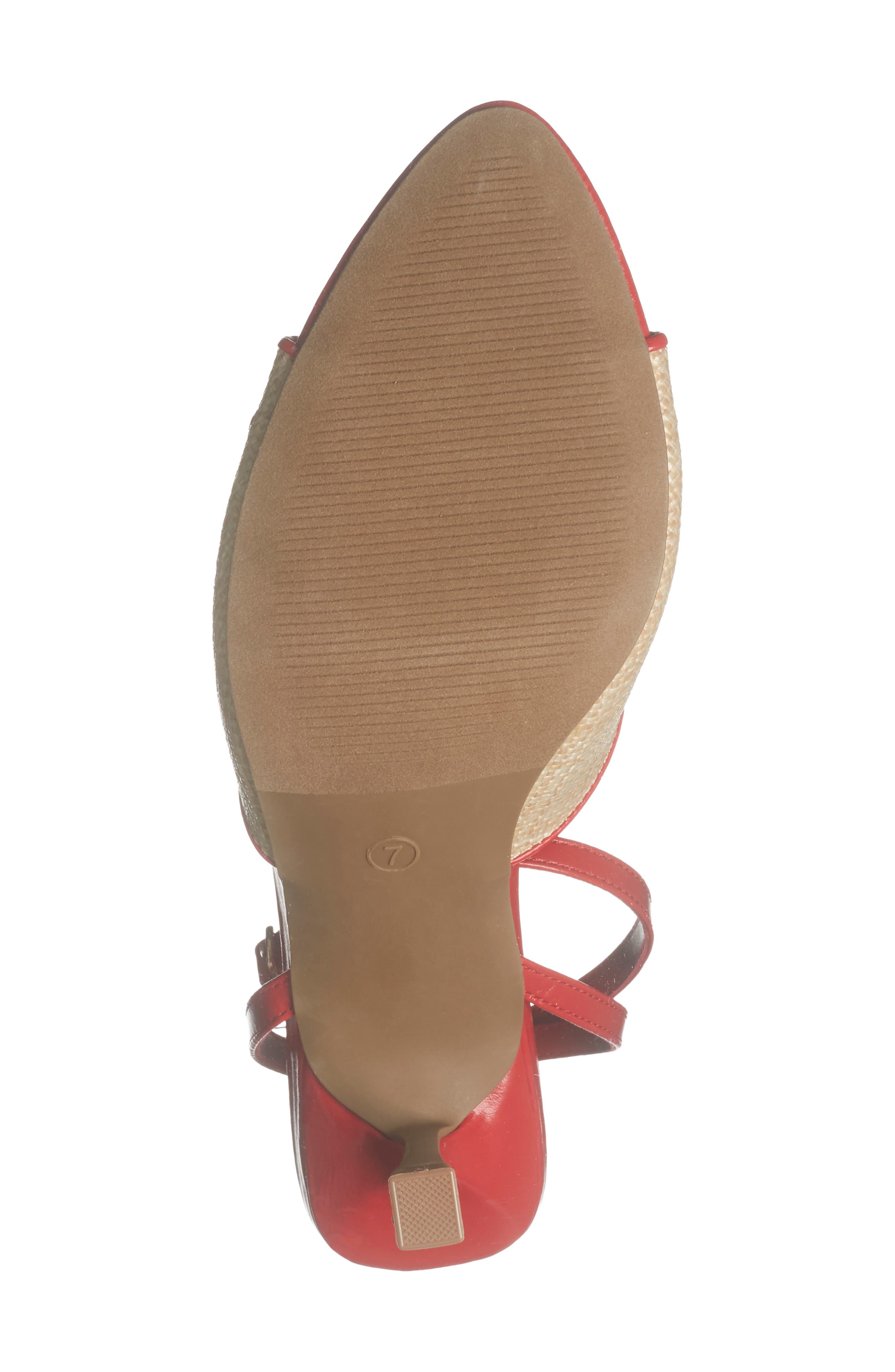 Rave Sandal, Alternate, color, NATURAL/ RED