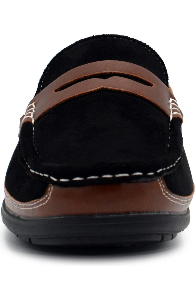 ASTON MARC Two-Tone Penny Loafer, Alternate, color, Black