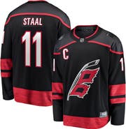 FANATICS Men's Fanatics Jordan Staal Black Carolina Hurricanes Home Captain Patch Breakaway Player Jersey