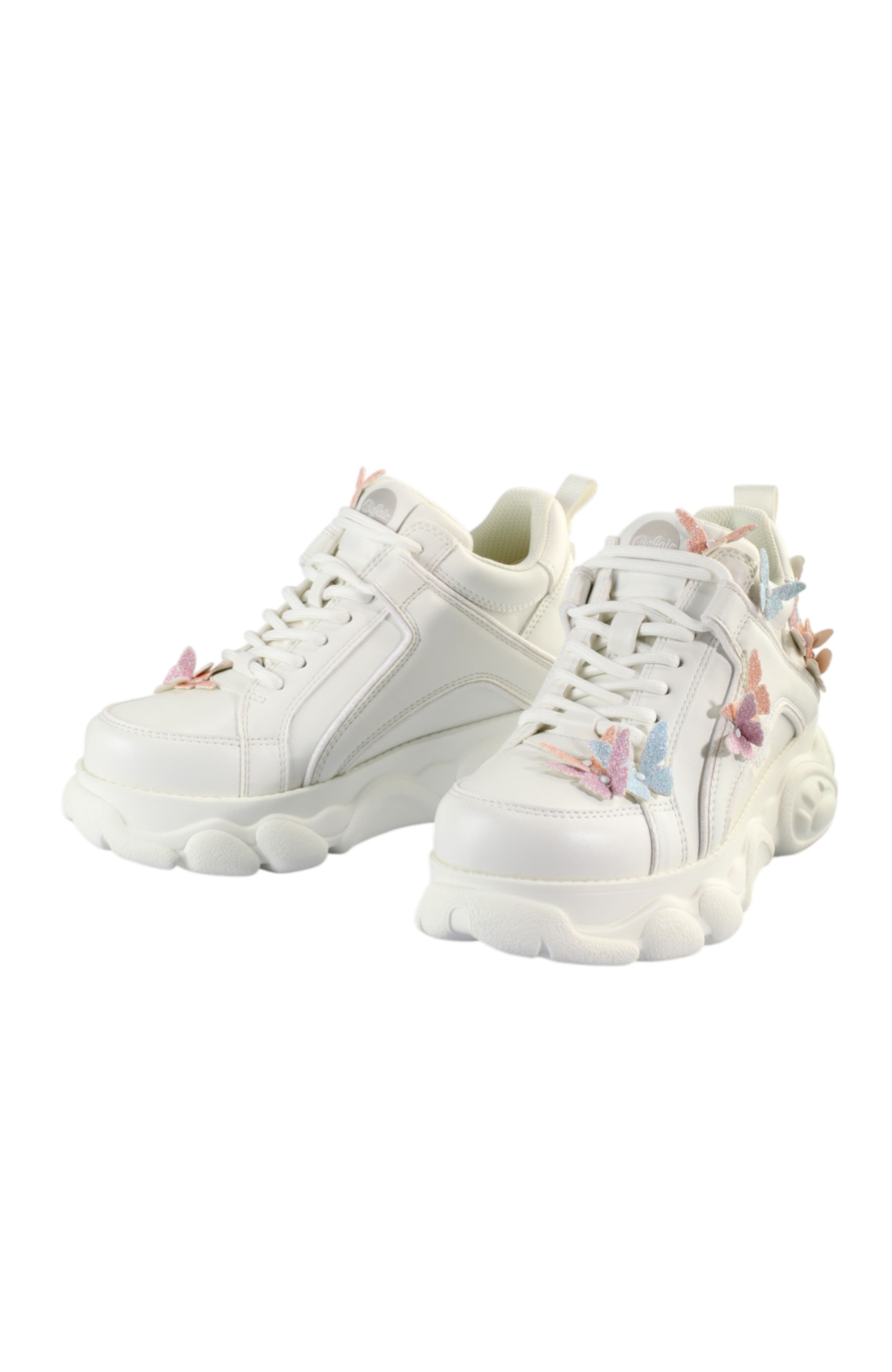 Buffalo Boots Cld Corin Butterflies Sneaker, Alternate, color, White Multi