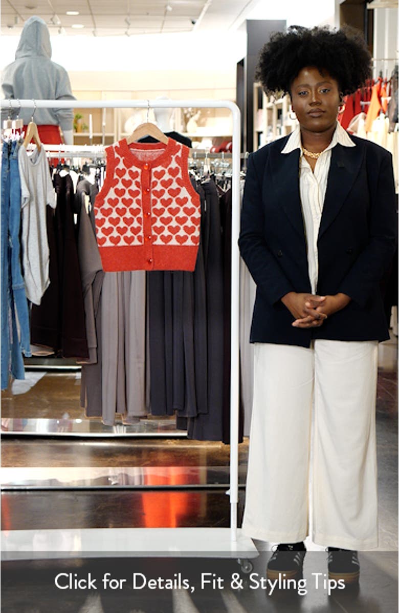 Kids' Heart Jacquard Sweater Vest, sales video thumbnail