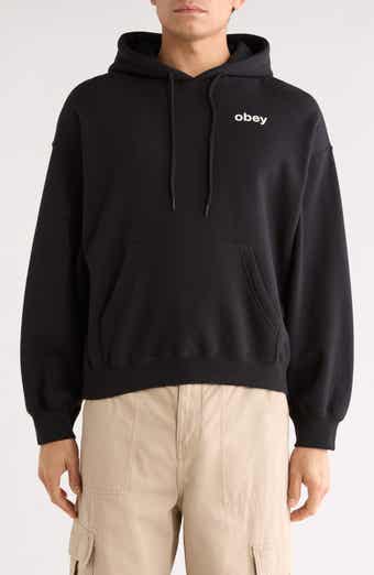 Obey Time Baggy Cotton Blend Hoodie
