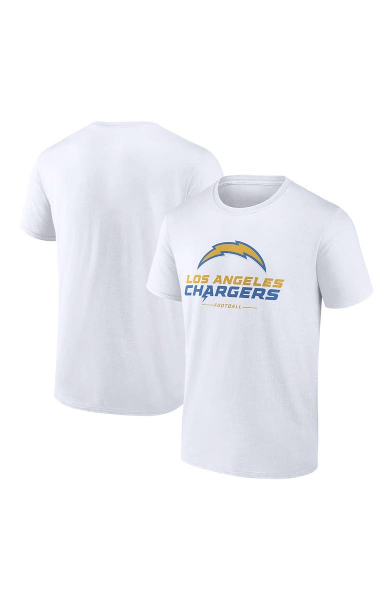 FANATICS Men's Fanatics Branded  White Los Angeles Chargers Team Lockup T-Shirt, Main, color, White
