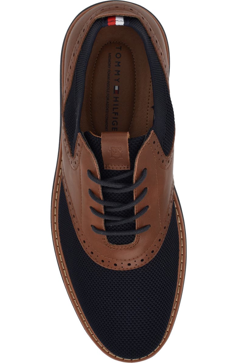 Tommy Hilfiger Varan Hybrid Oxford Sneaker, Alternate, color, Navy/ Cognac Multi