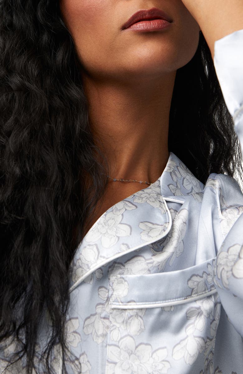 BedHead Pajamas Floral Print Silk Pajamas, Alternate, color, 