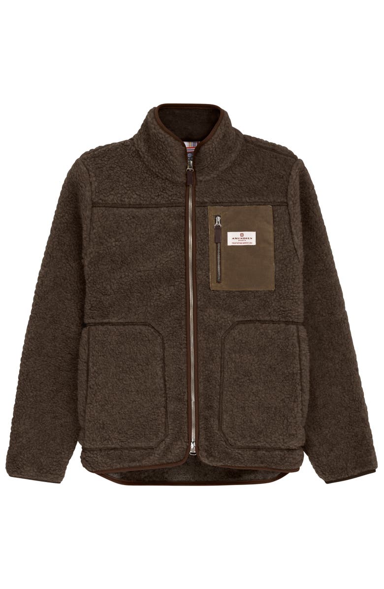 Amundsen Heroes Wool Fleece Jacket Womens, Main, color, Cowboy