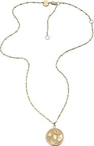 Jennifer Zeuner Rasha Coin Pendant Necklace