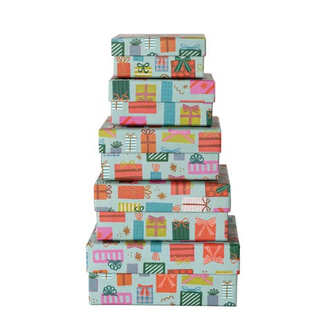 Artisan Patterned Paper Gift Box Set