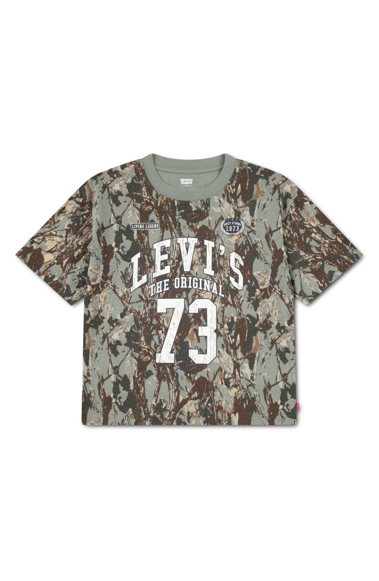 Levi's Kids' Tree Camo T-Shirt, Main, color, Sea Spray