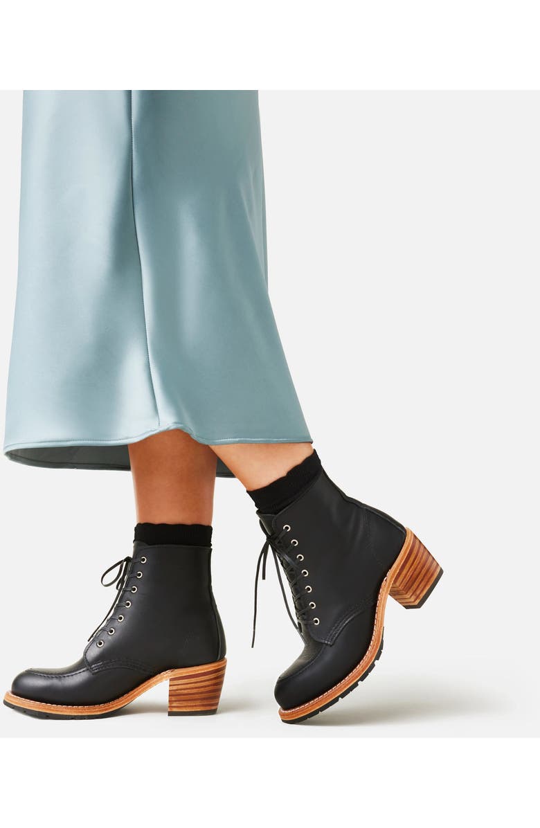 Red Wing Heritage Clara Boundary Leather Boot, Alternate, color, Black Boundary