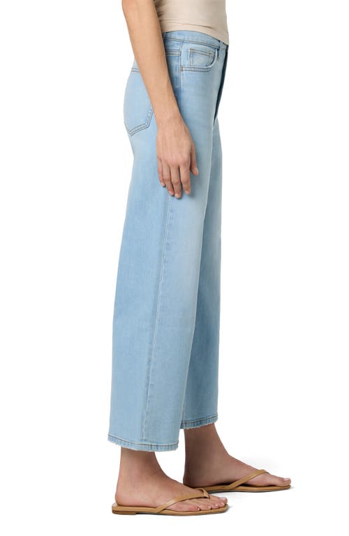 Joe's High Waist Crop Wide Leg Jeans In Blue