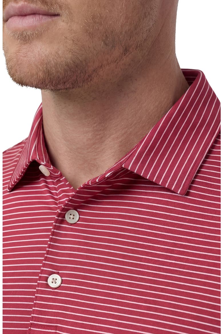Versa Trim Fit Stripe Performance Polo, Alternate, color, CRIMSON ALTERNATING STRIPE