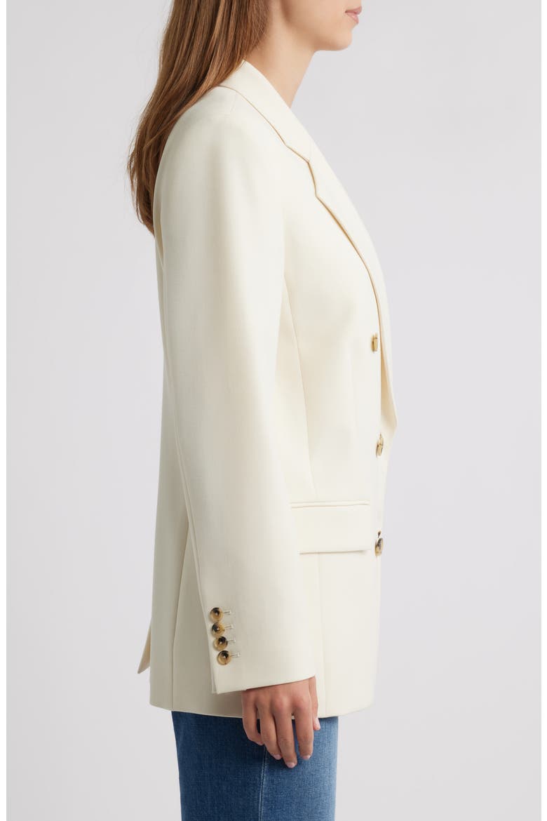 The Relaxed Everyday Double Breasted Blazer, Alternate, color, ECRU