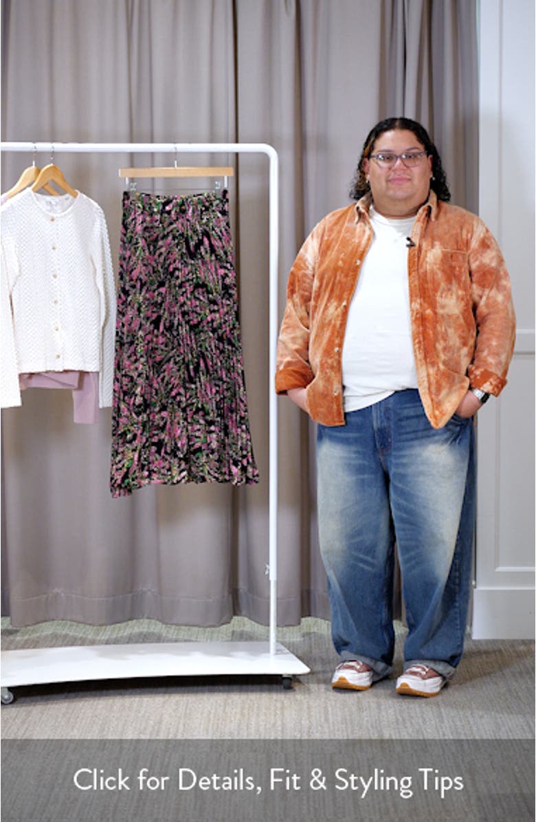 Luca Pleated Midi Skirt, sales video thumbnail