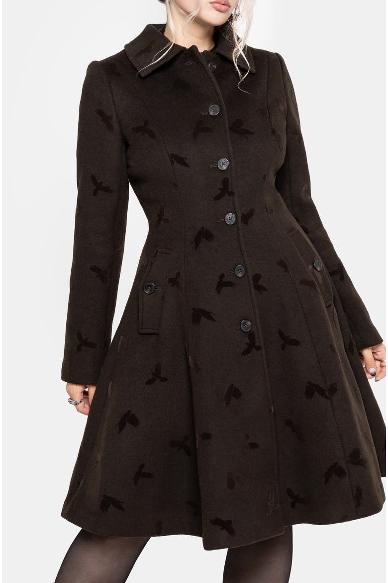Starling Crow Coat, Alternate, color, Green