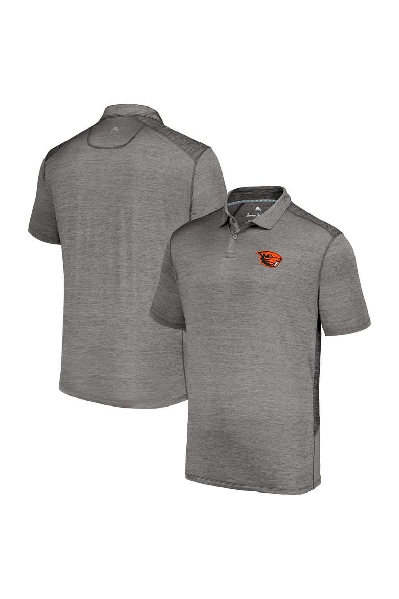 Men's Tommy Bahama Gray Oregon State Beavers Delray IslandZone Polo, Main, color, Gray