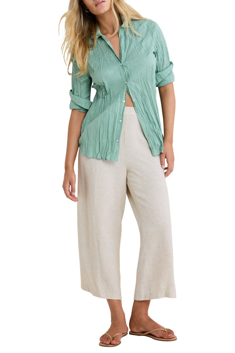 Core Cotton Long Sleeve Button-Up Shirt, Alternate, color, LAUREL