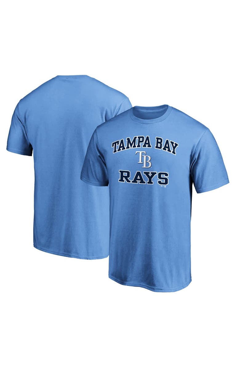 FANATICS Men's Fanatics Light Blue Tampa Bay Rays Heart & Soul T-Shirt, Alternate, color, Light Blue