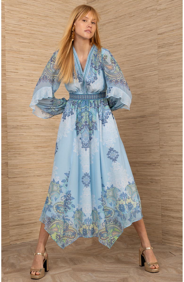Hale Bob Kamilah Chiffon Dress, Alternate, color,