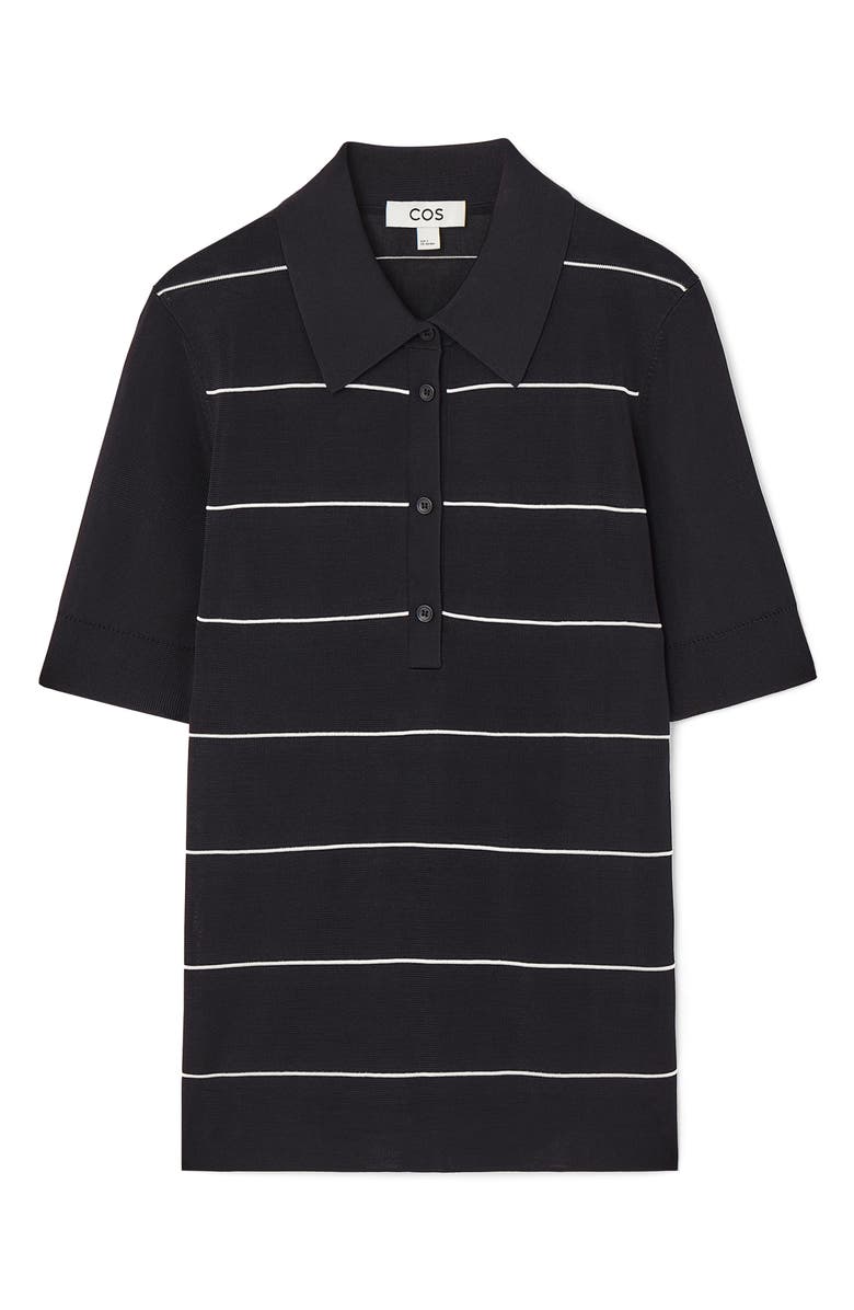 COS Stripe Polo Sweater, Alternate, color, 