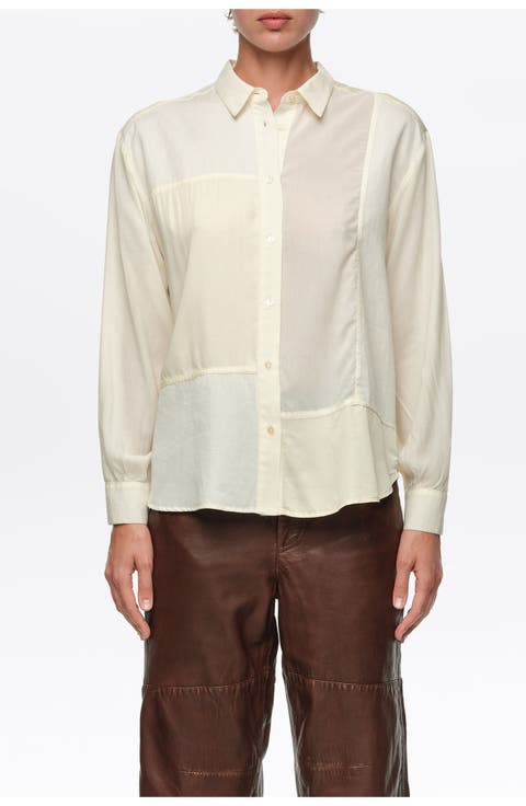 Patchwork Straight Shirt