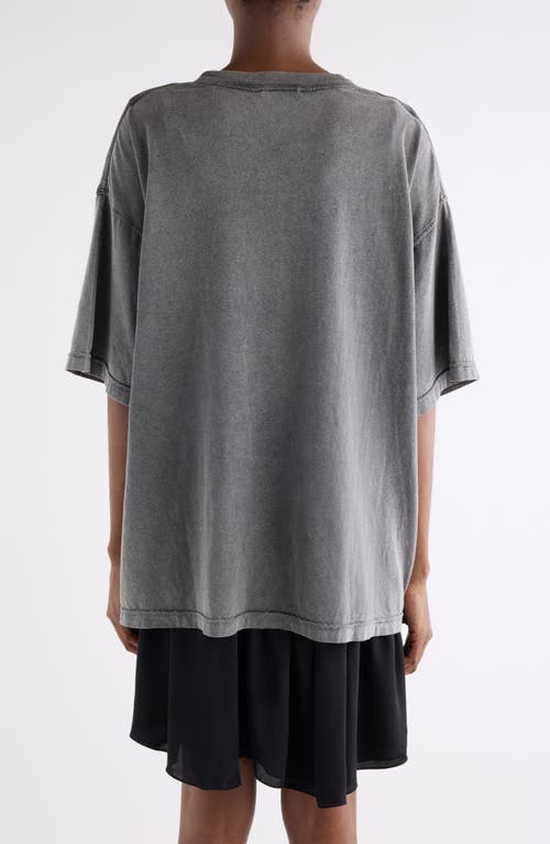 Acne Studios Ennie College Layered T-shirt Dress Set In Gray