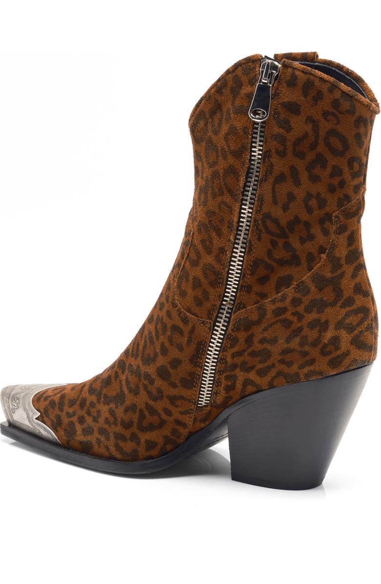 Free People Brayden Western Boot, Alternate, color, Leopard Suede
