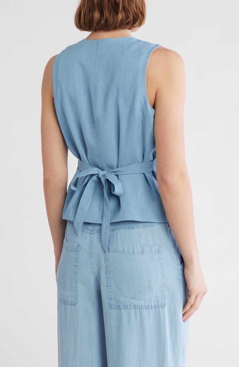 Love By Design April V-Neck Vest, Alternate, color, Chambray