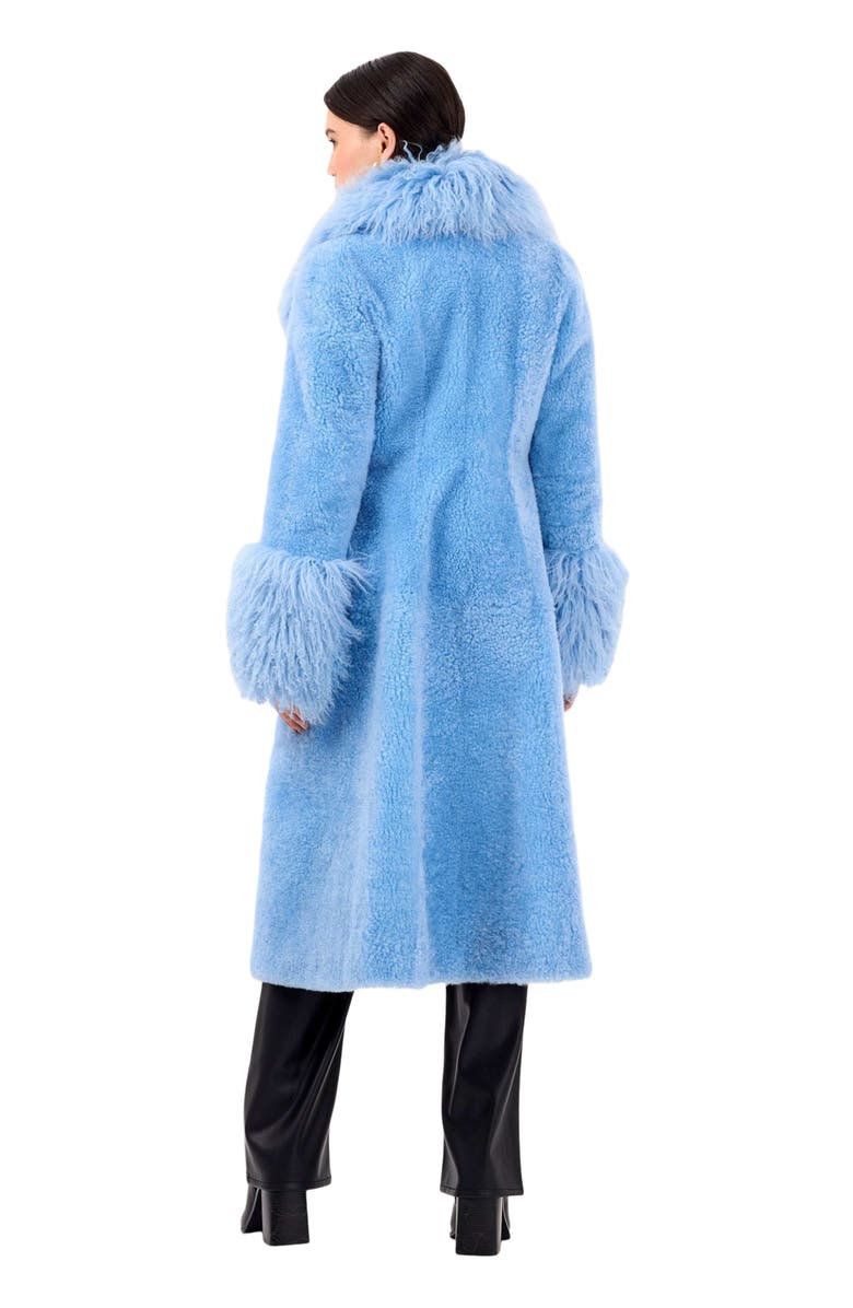 GORSKI Cashmere Goat Short Coat, Alternate, color, Blue