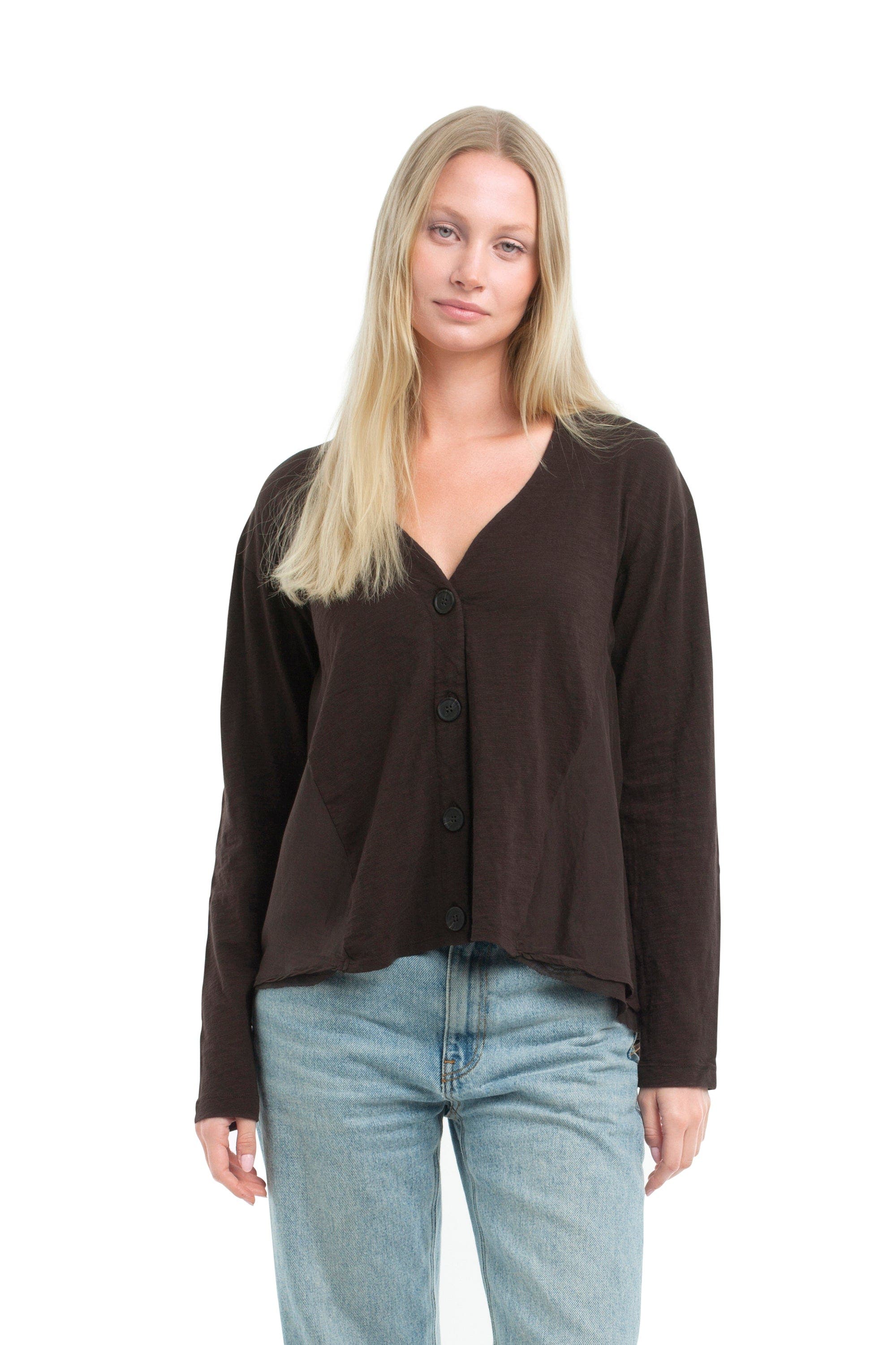 Button Front Mixed Cardigan - image 3
