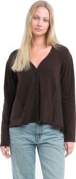 WILT Clothing Button Front Mixed Cardigan