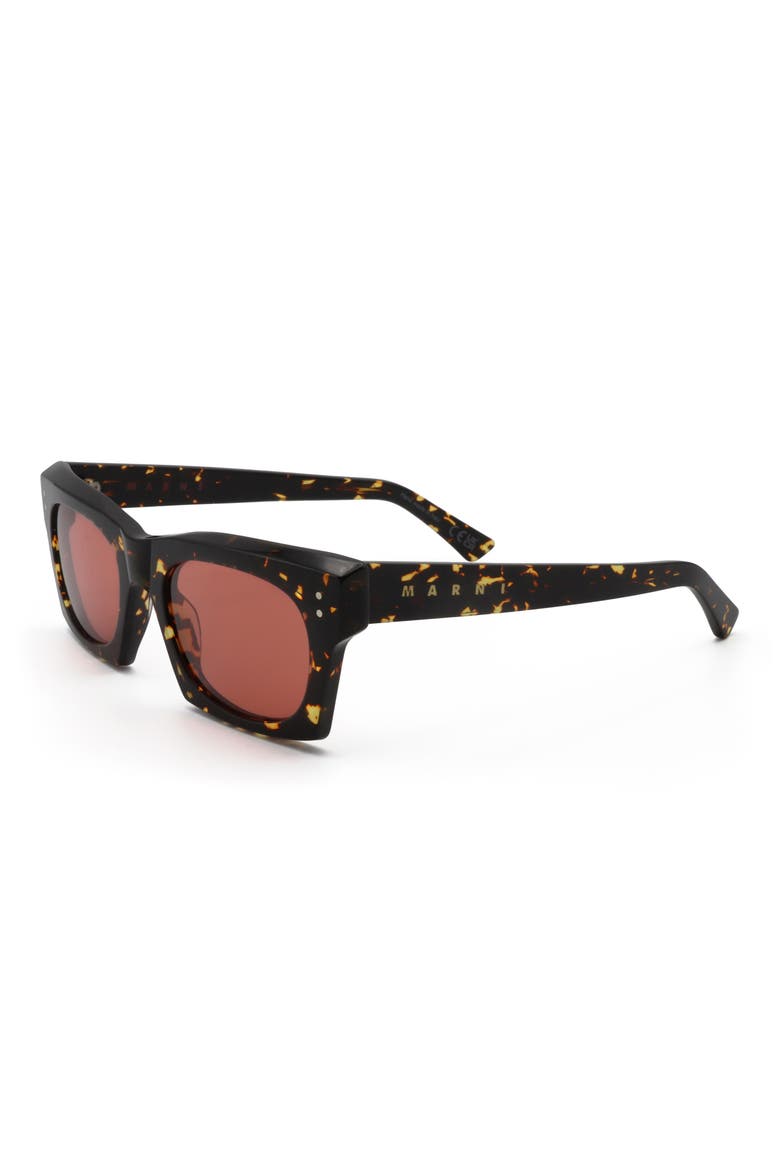 52mm Square Sunglasses, Alternate, color, HAVANA MACULATA / BROWN