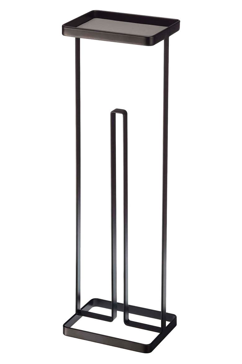 Toilet Paper Stand, Main, color, BLACK