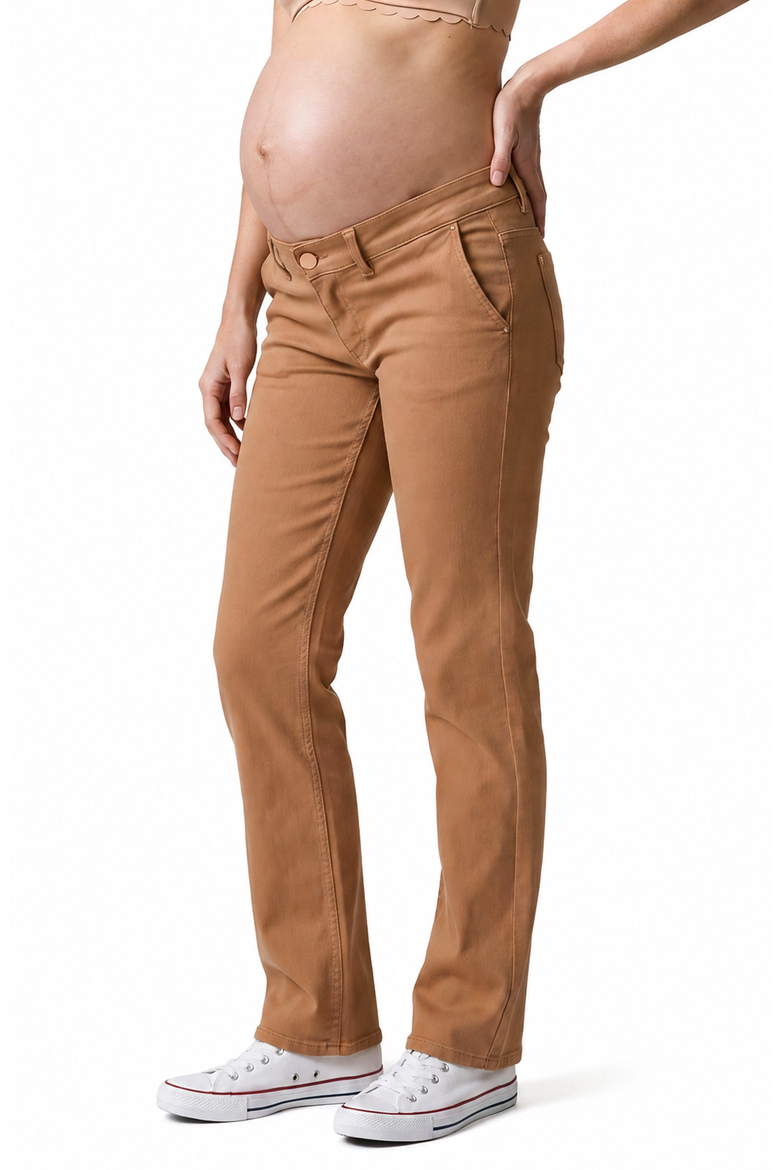 Maternity Pants Regular Fit Isae, Alternate, color, Camel