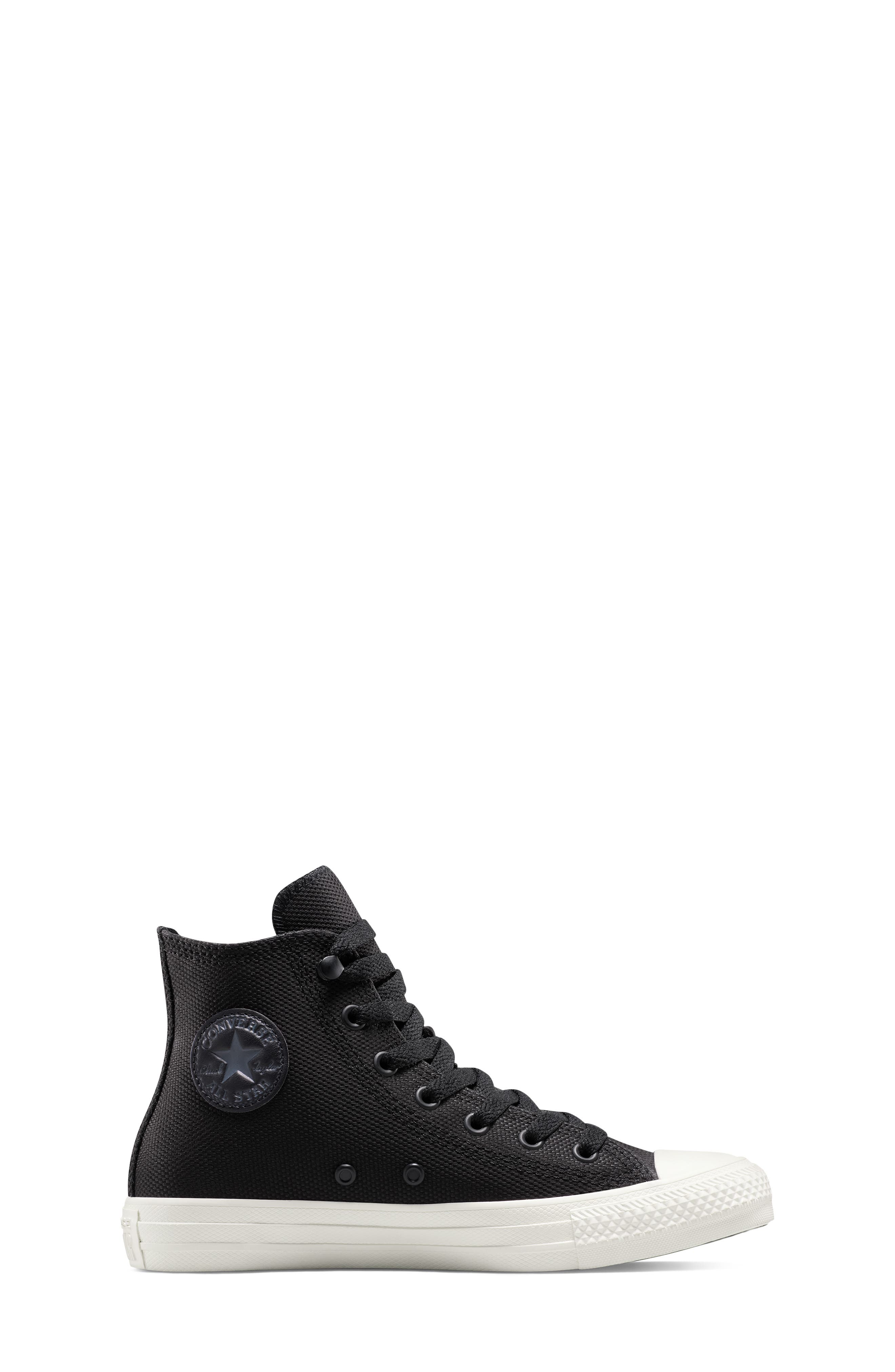 Converse Kids' Chuck Taylor All Star Waterproof TecTuff High Top Sneaker, Alternate, color, Black/ Cold Stare/ Egret