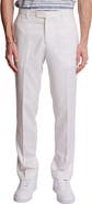 PAISLEY & GRAY Downing Slim Flat Front Linen Blend Dress Pants