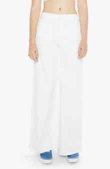 MOTHER Undercover Sneak Patch Pocket Wide Leg Jeans