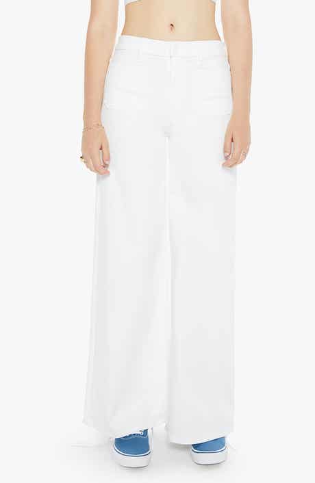 MOTHER Undercover Sneak Patch Pocket Wide Leg Jeans