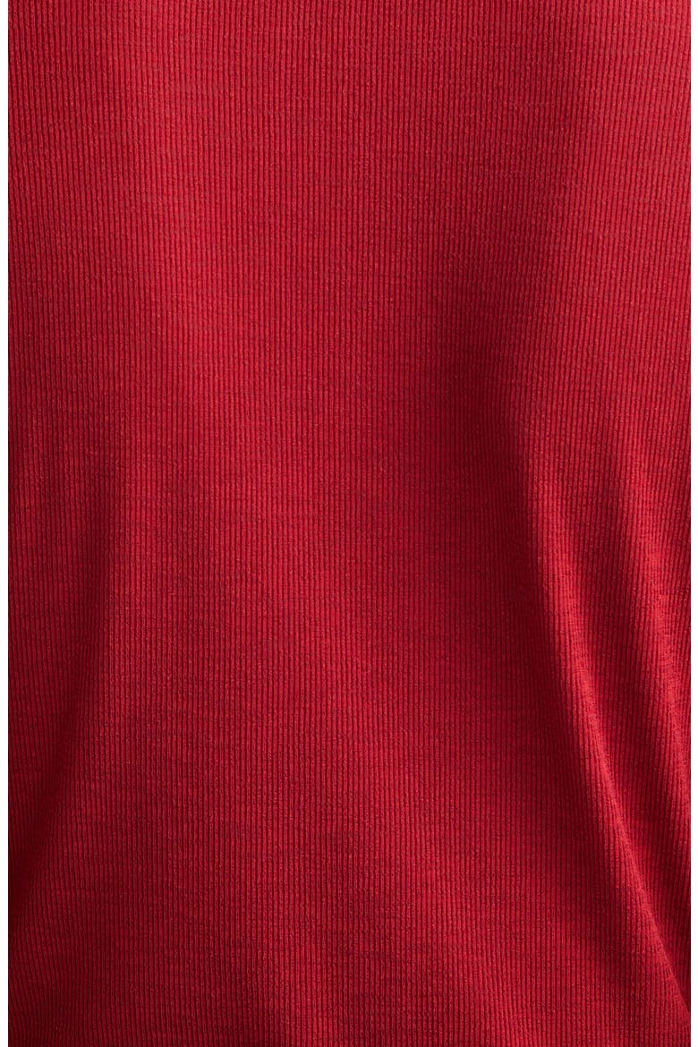 Drexler Ribbed Henley Top, Alternate, color, CARDINAL RED