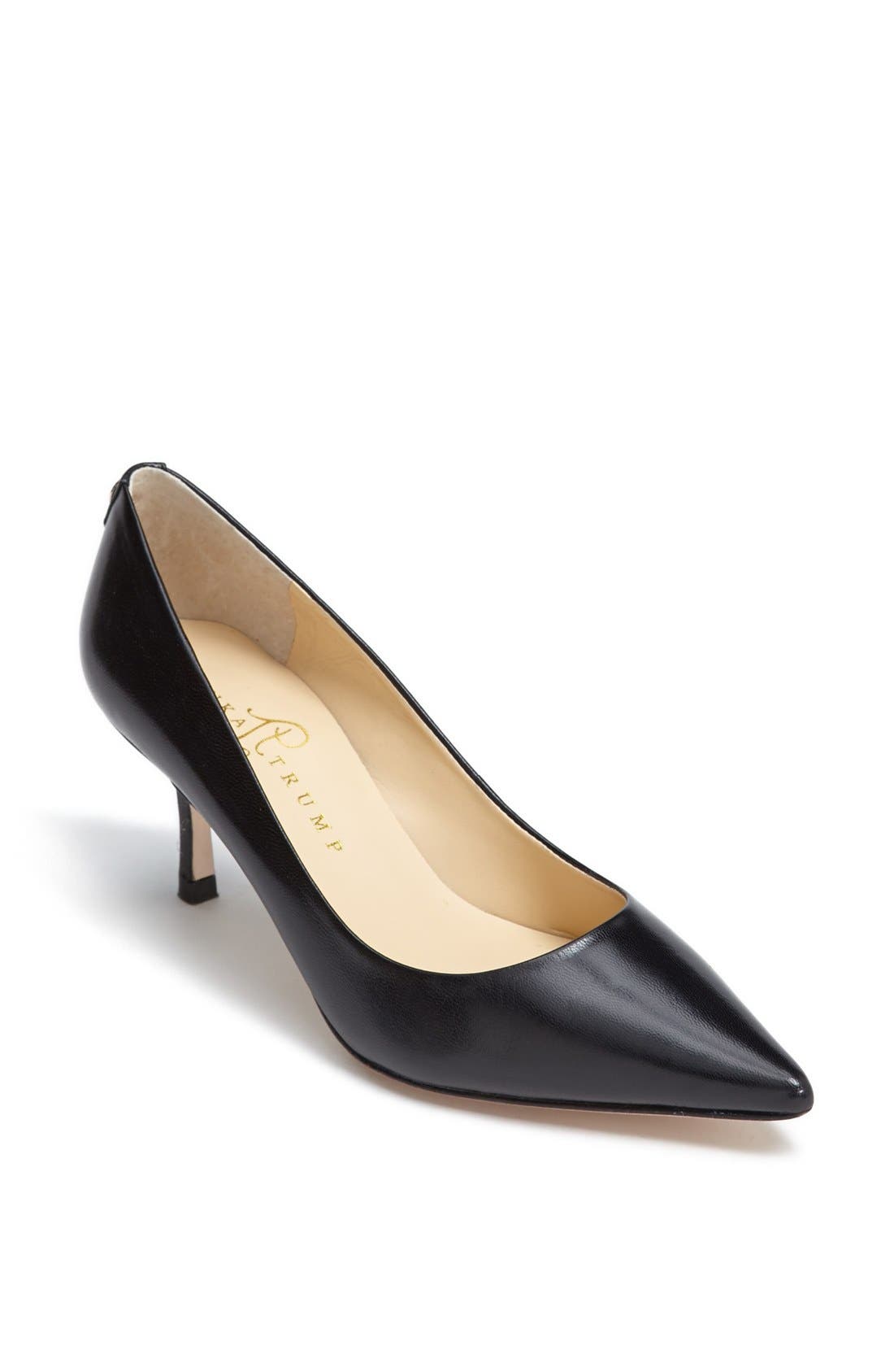 'Indico' Pump, Main, color, BLACK LEATHER