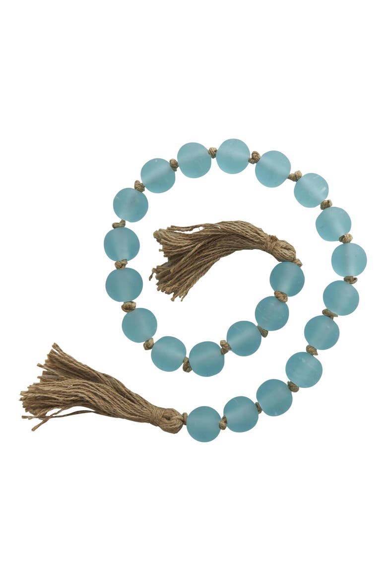 Bohemian Glass Beaded Tassel Garland, Main, color, TEAL